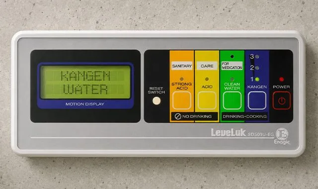 The SD501U control panel showing its full range of water settings